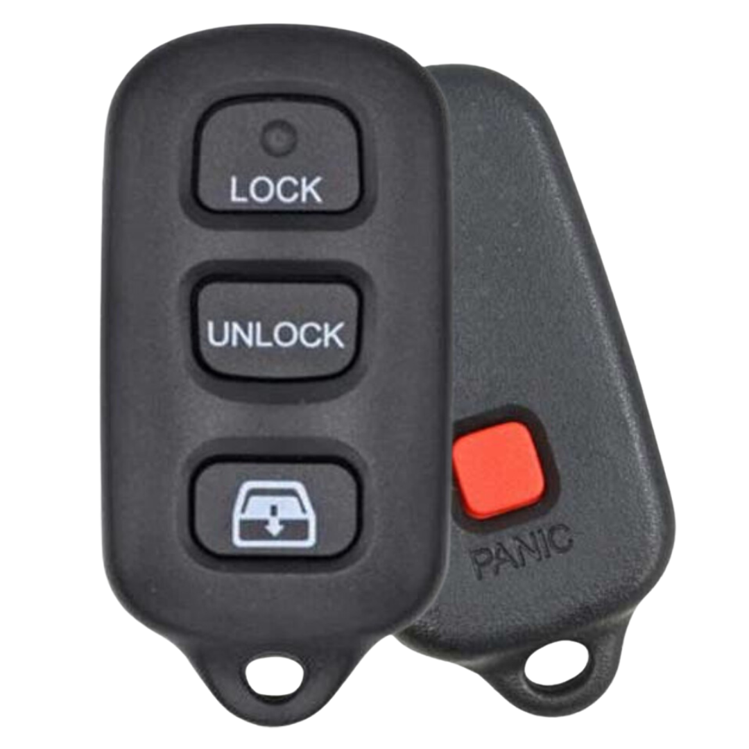 4 Button Keyless Entry Remote Car Key FOB for Select Toyota Vehicles (HYQ12BBX-4B)