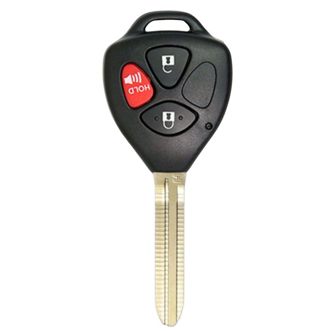 Toyota Yaris Key and Remote ("H" Chip Key with 3 Button Remote) HYQ12BBY-3B-H