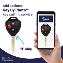 Cargar imagen en el visor de la galería, Toyota Yaris Key and Remote (&quot;H&quot; Chip Key with 3 Button Remote) HYQ12BBY-3B-H