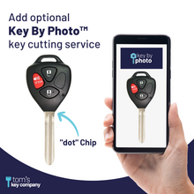 Load image into Gallery viewer, Toyota RAV4 &amp; Scion xB Remote Key (&quot;dot&quot; Chip Key with 3 Button Keyless Entry Remote FOB) HYQ12BBY-3B-dot