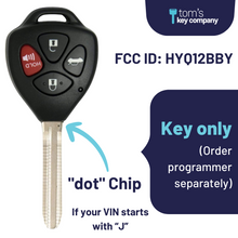 Cargar imagen en el visor de la galería, Toyota Corolla Key / HYQ12BBY-4B-dot (VIN# starts with J)
