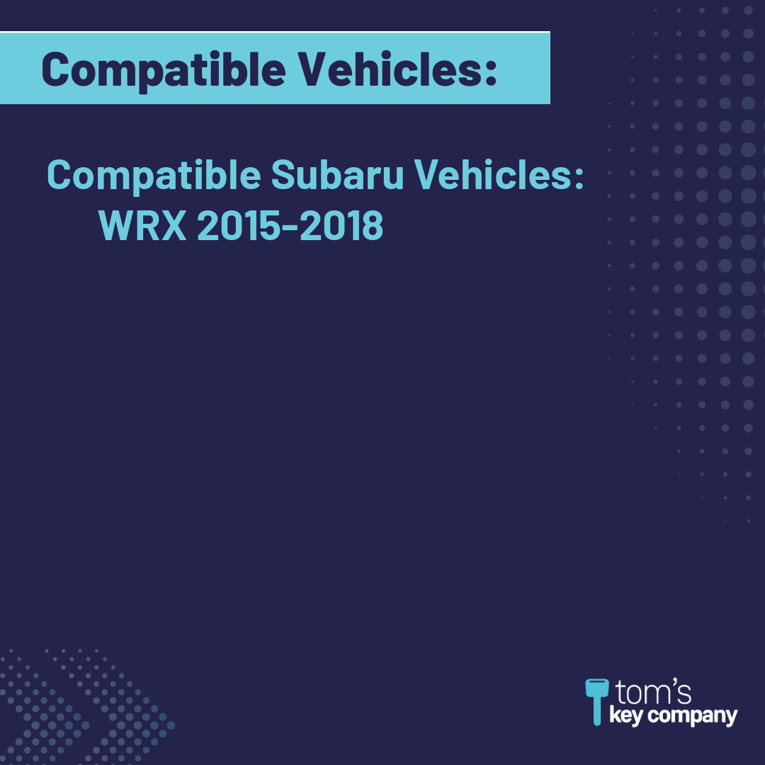 Like New Refurbished 4-Button Smart Key Fob with Lock, Unlock, Trunk, Panic for Select Subaru Vehicles (HYQ14AHC-4B-SUB)