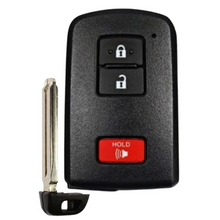 Cargar imagen en el visor de la galería, Toyota 4Runner, Tacoma, Land Cruiser, Highlander &amp; Prius C Smart Proximity Key, Push Button Start Keyless Remote FOB with Emergency Key (HYQ14FBA-3B-AG2110-FOB)