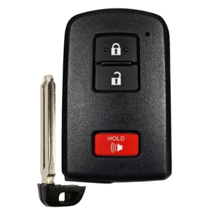 Toyota 4Runner, Tacoma, Land Cruiser, Highlander & Prius C Smart Proximity Key, Push Button Start Keyless Remote FOB with Emergency Key (HYQ14FBA-3B-AG2110-FOB)