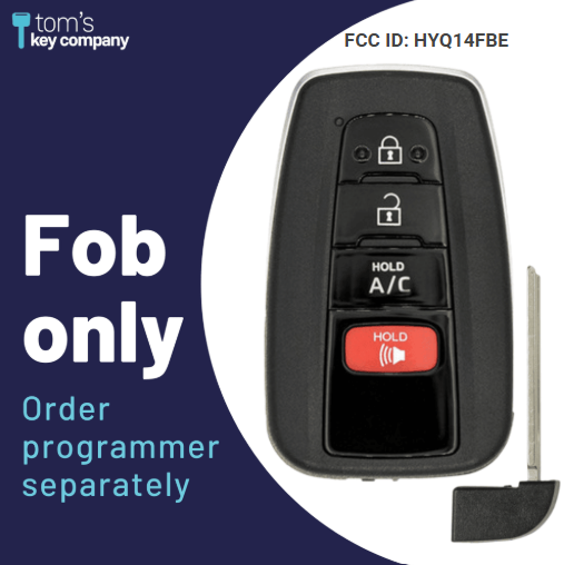 Brand New Aftermarket 4-Button Smart Key FOB for Toyota Prius Prime (HYQ14FBE-4B/AC-PRIUS)