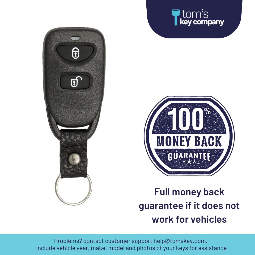 Brand New Aftermarket 3-Button Remote Fob with Lock, Unlock, Panic for Select Hyundai Vehicles (HYUFOB-3B-246-K)