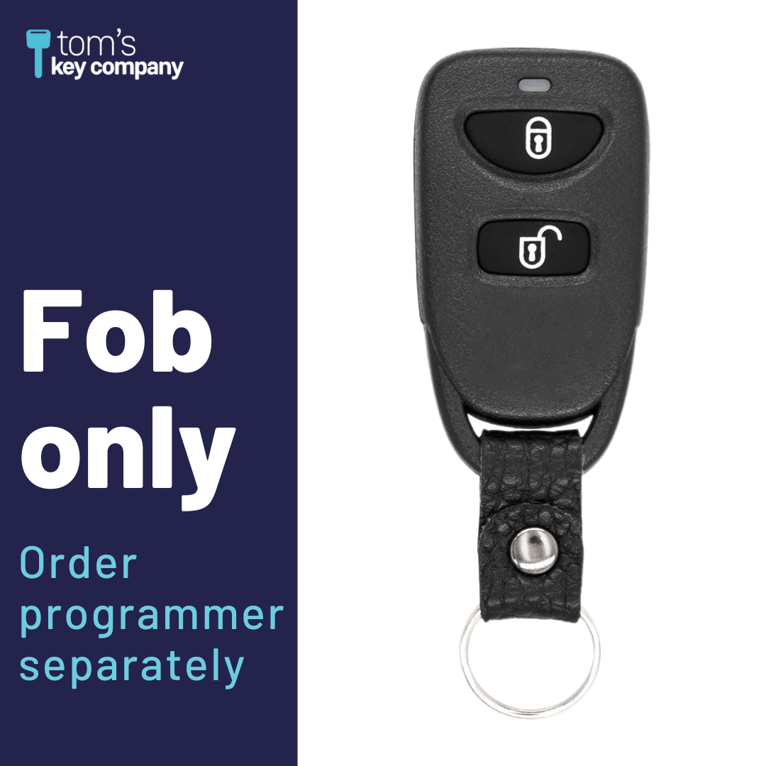 Brand New Aftermarket 3-Button Remote Fob with Lock, Unlock, Panic for Select Hyundai Vehicles (HYUFOB-3B-256-K)