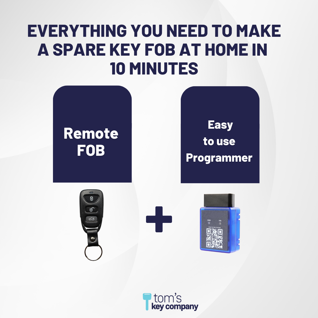 Ultimate Remote FOB Bundle with Programming Tool and Aftermarket 4 Button Remote FOB for Select Hyundai Vehicles (HYUFOB-4B-274-K-UKB)