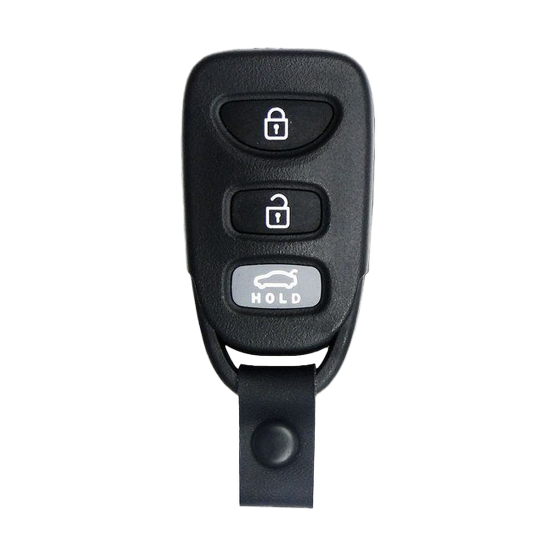 Brand New Aftermarket 4-Button Remote Fob with Lock, Unlock, Trunk Hold, Panic for Select Hyundai Vehicles (HYUFOB-4B-TR-236-RC-K)