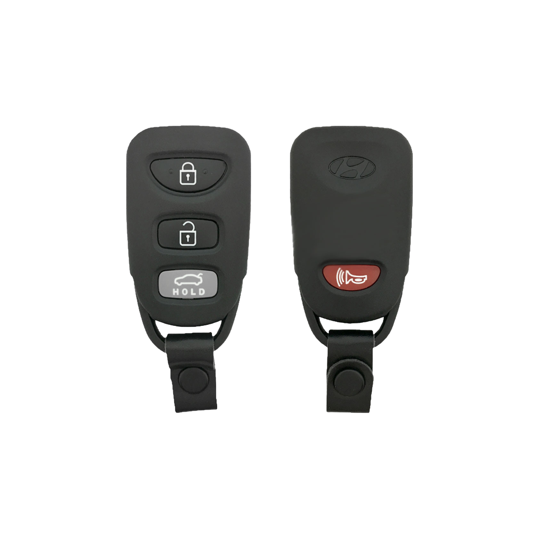Brand New Aftermarket 4-Button Remote Fob with Lock, Unlock, Trunk Hold, Panic for Select Hyundai Vehicles (HYUFOB-4B-TR-239-REF-K)