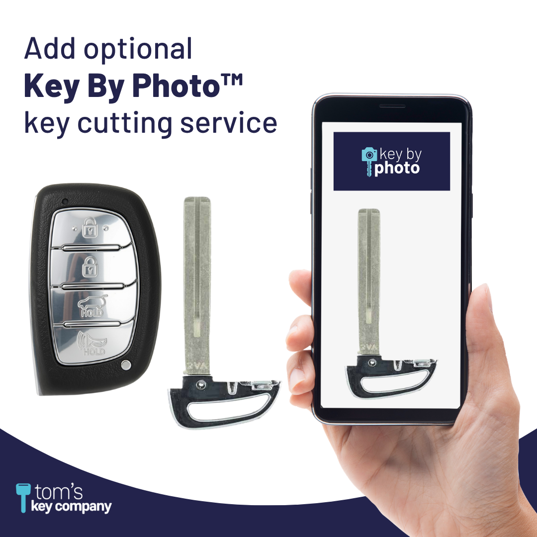 Brand New Aftermarket 4 Button Smart Key w/ Hatch Release Feature for Select Hyundai Tucson 2016-2018