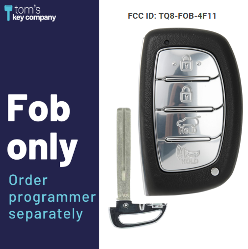 Brand New Aftermarket 4 Button Smart Key w/ Hatch Release Feature for Select Hyundai Tucson 2018-2021