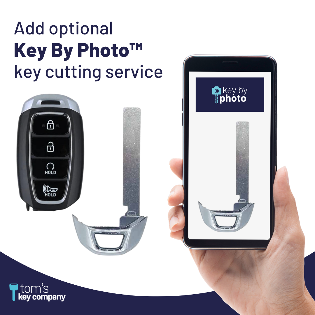 Brand New Aftermarket 4 Button Smart Key w/ Remote Start Feature for Hyundai Kona 2022-2023