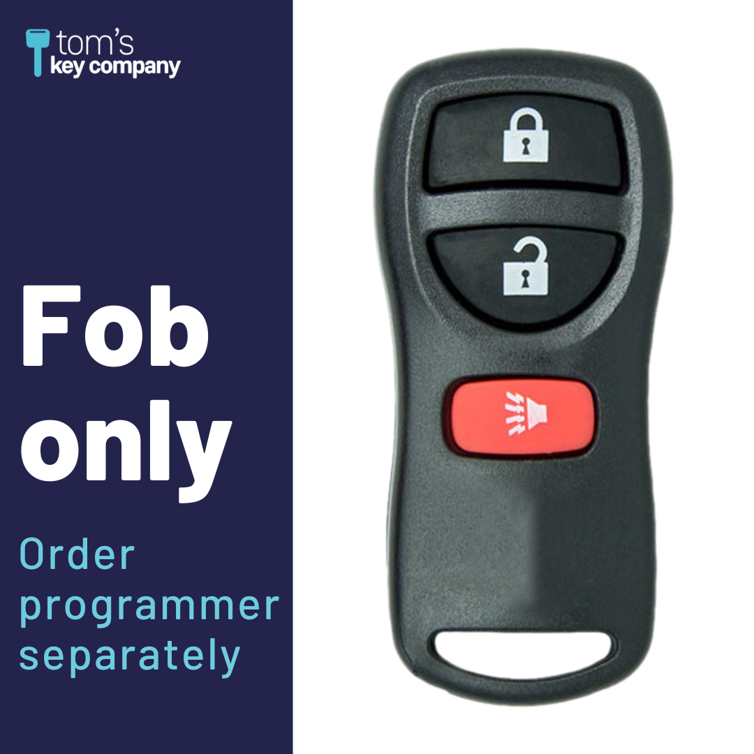 Brand New Aftermarket 3-Button Remote Fob with Lock, Unlock, Panic for Select INFINITI Vehicles (INFFOB-3B-224-K)