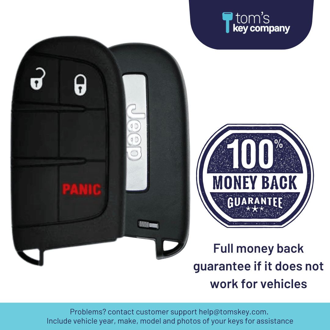 Llave Plip Para Jeep Grand Cherokee, Wrangler, Compass, Patriot, 2 Llave Plip Para Jeep Grand Cherokee, Wrangler, Compass, Patriot, 2