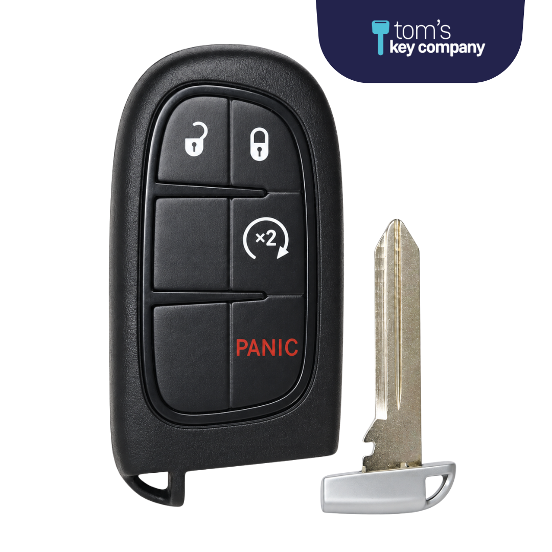 Brand New Aftermarket Smart Key 4-Button with Remote Start for Select Jeep Vehicles
