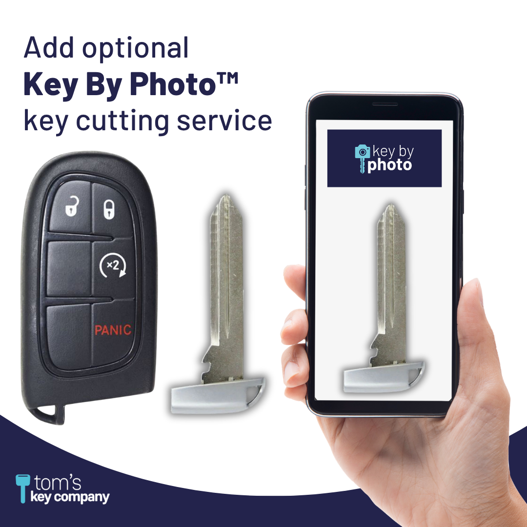 Brand New Aftermarket Smart Key 4-Button with Remote Start for Select Jeep Vehicles