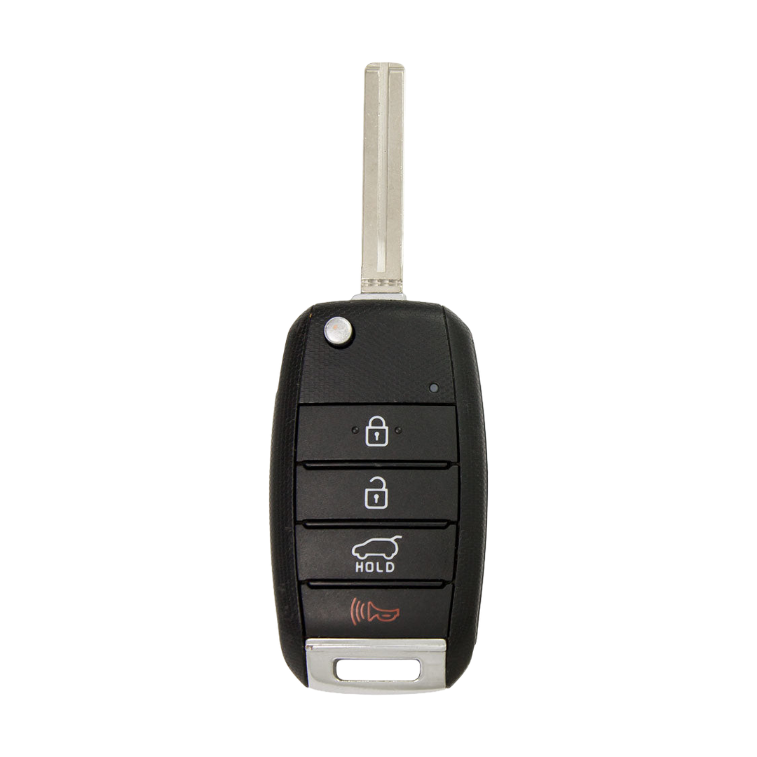 Brand New Aftermarket 4-Button Remote Key with Lock, Unlock, Hatch, Panic for Select Kia Vehicles (KIACK-4B-158-K)