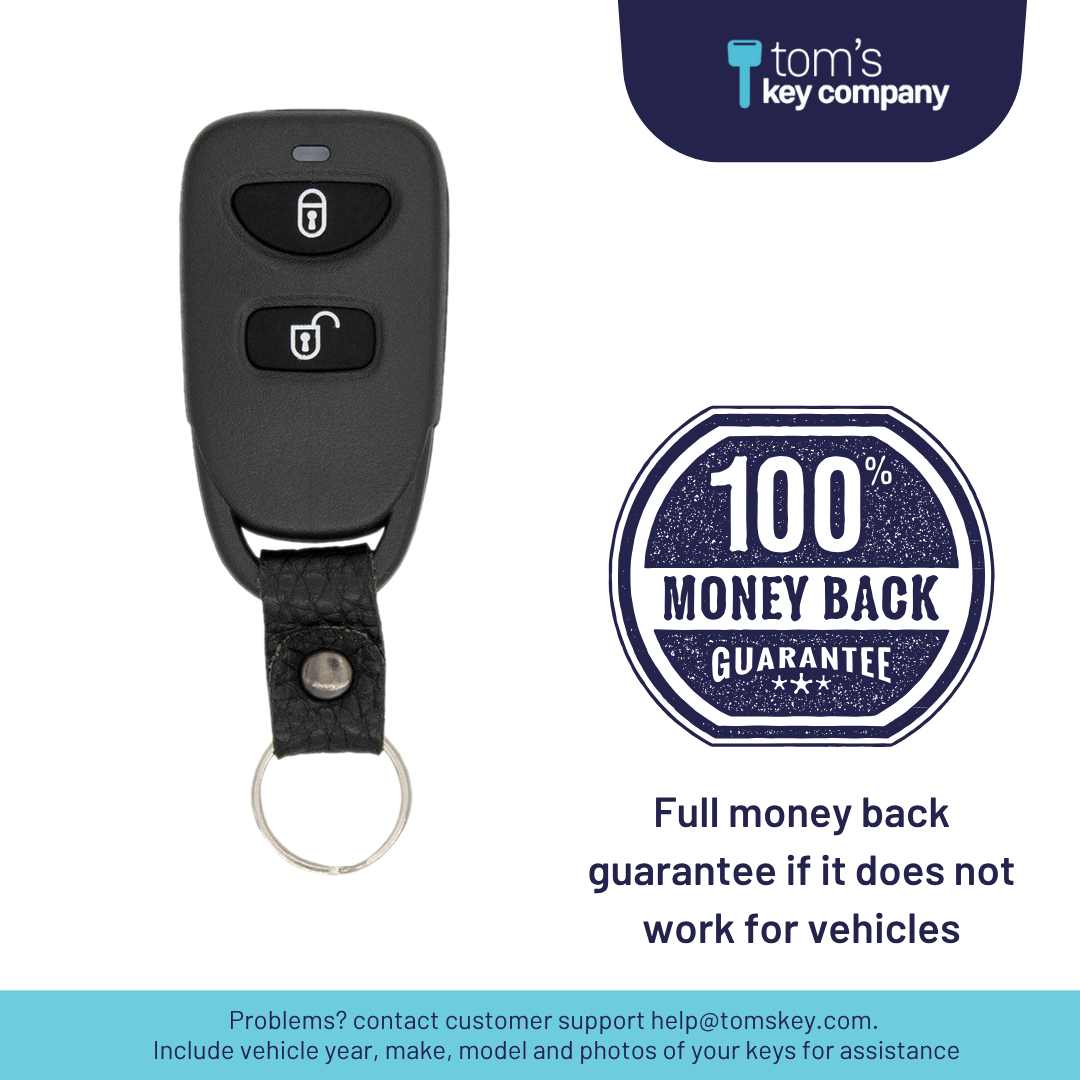 Brand New Aftermarket 3-Button Remote Fob with Lock, Unlock, Panic for Select Kia Vehicles (KIAFOB-3B-127-K)