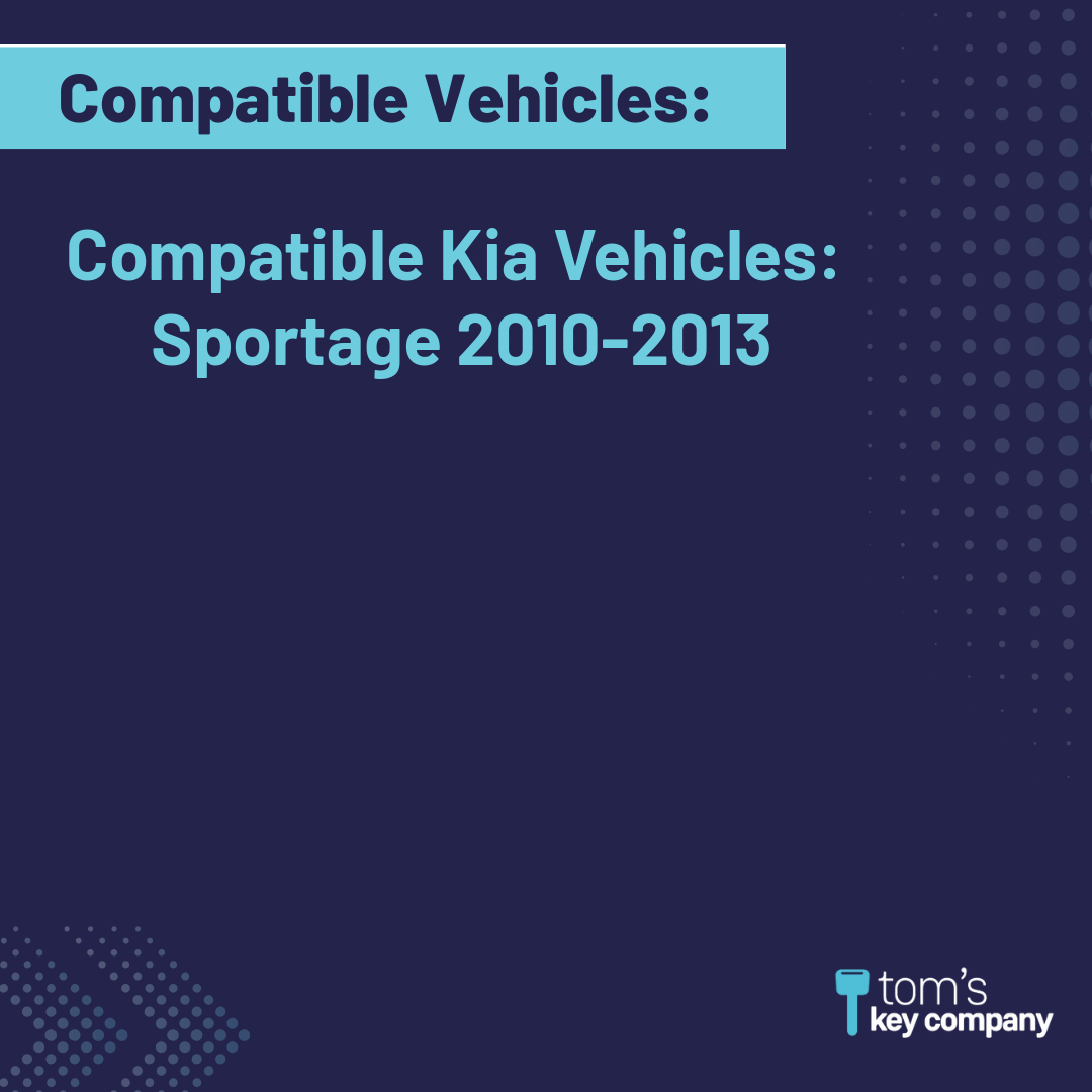 Brand New Aftermarket 3-Button Remote Fob with Lock, Unlock, Panic for Select Kia Vehicles (KIAFOB-3B-133-RC-K)