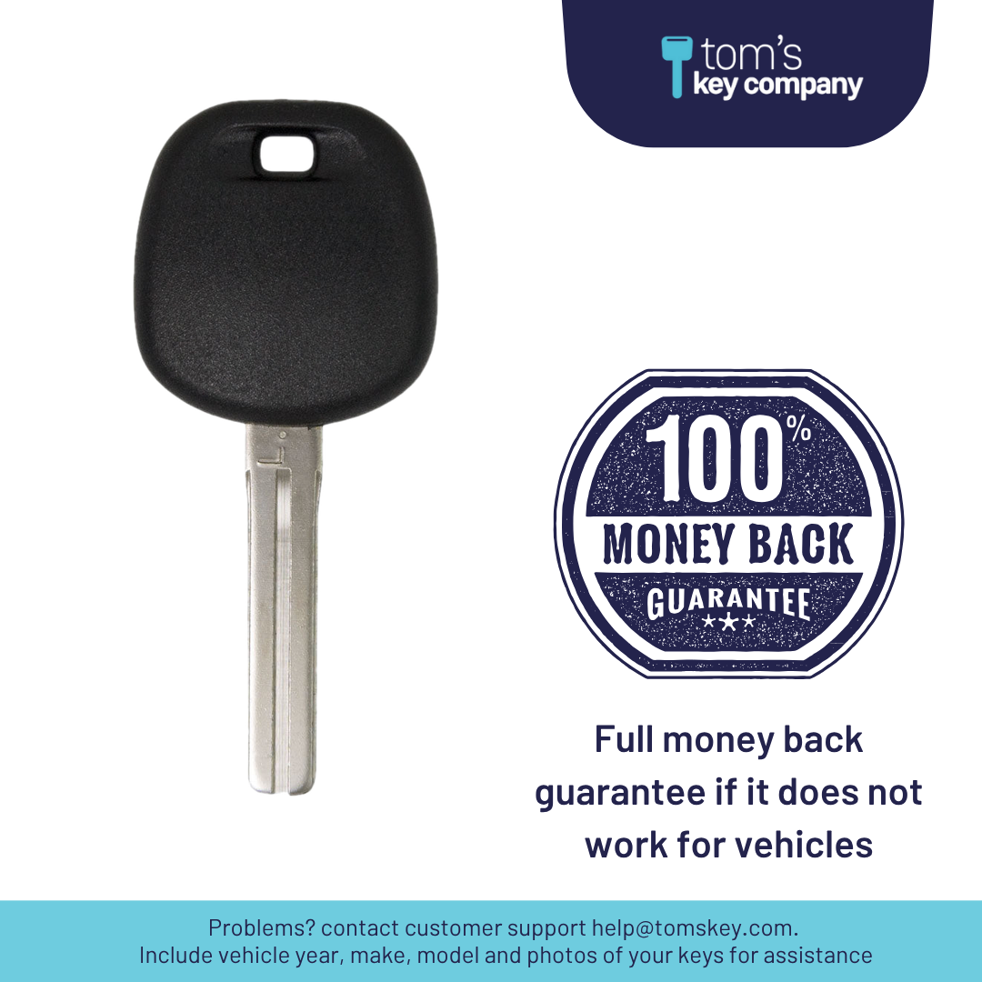 Brand New Aftermarket Transponder Key for Select Lexus Vehicles (LEX-KEY-4D68)