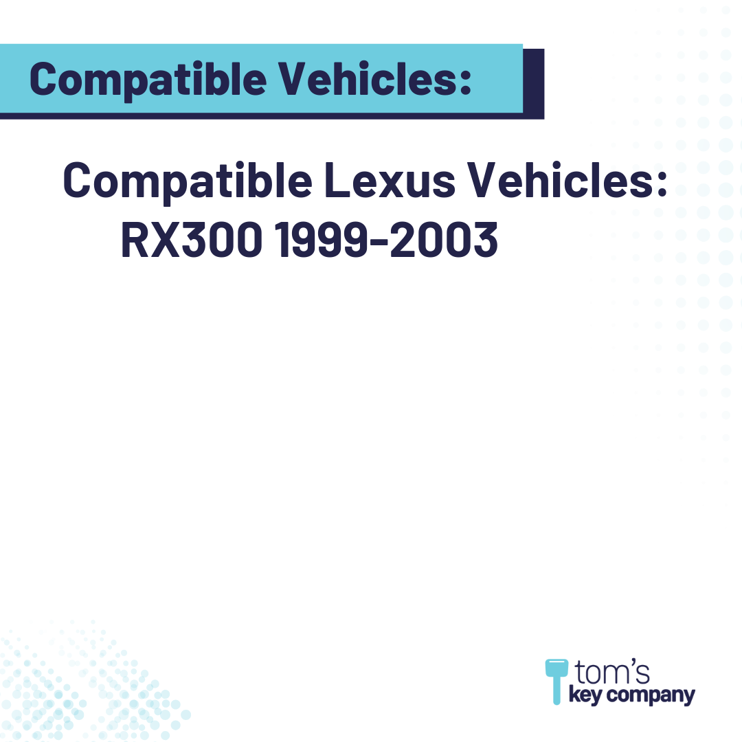 Ultimate Remote Key Bundle with Programming Tool, Aftermarket 3-Button Remote Key and Key By Photo for Select Lexus Vehicles (LEXCK-3B-10-K-UKB)