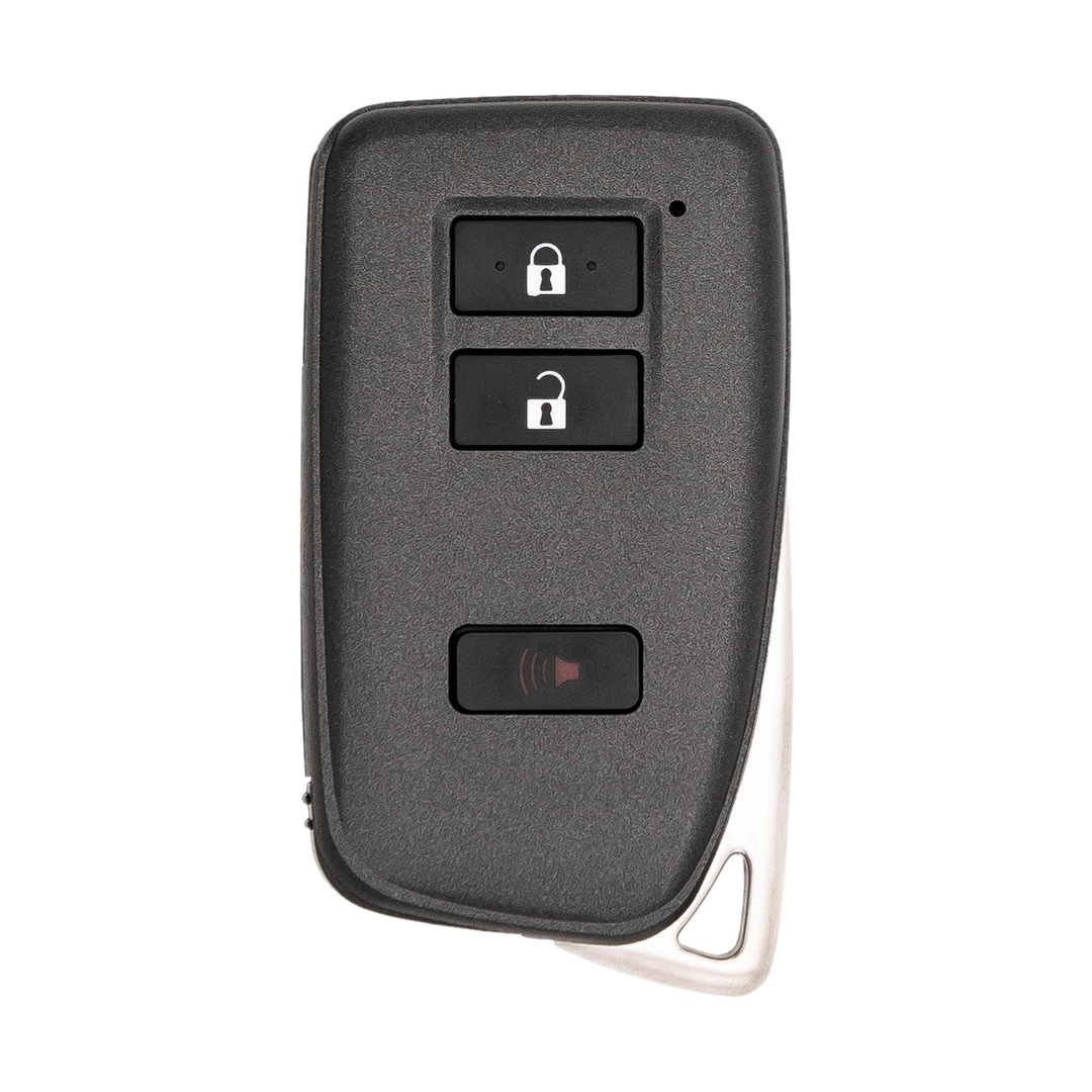 Like New Refurbished 3-Button Smart Key Fob with Lock, Unlock, Panic for Select Lexus Vehicles (LEXSK-3B-45-K)