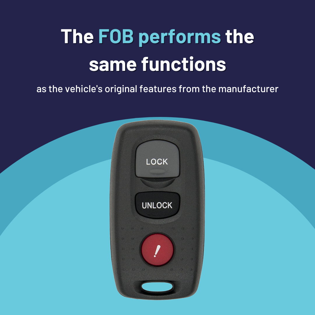 Ultimate Remote FOB Bundle with Programming Tool and Aftermarket 3 Button Remote FOB for Select Mazda Vehicles (MAZFOB-3B-338-K-UKB)