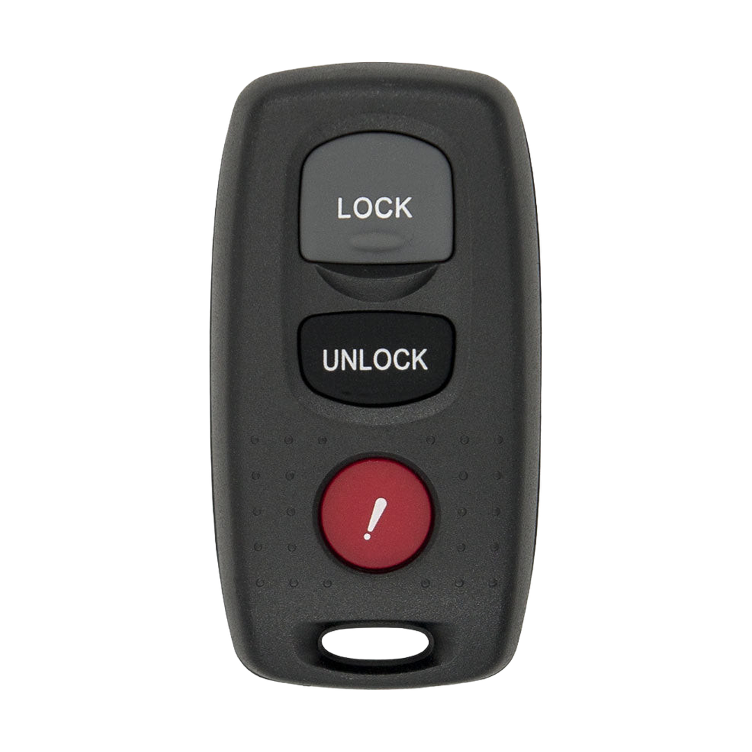 Brand New Aftermarket 3-Button Remote Fob with Lock, Unlock, Panic for Select Mazda Vehicles (MAZFOB-3B-338-K)