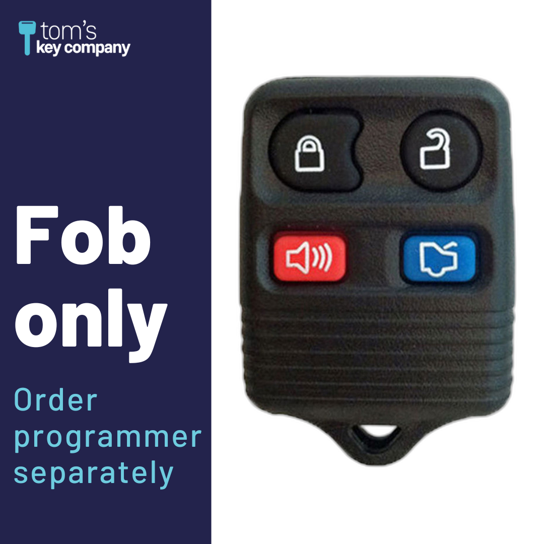 Brand New Aftermarket 4-Button Remote Fob with Lock, Unlock, Trunk, Panic for Select Mercury Vehicles (MERFOB-4B-TR-761-K)