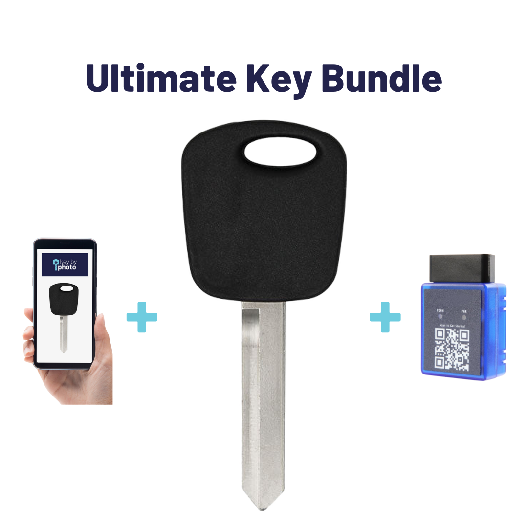 Ultimate Key Bundle with Programming Tool, Aftermarket Transponder Key and Key By Photo for Select Mercury Vehicles (MERKEY-3PT-K-UKB)