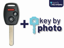 Load image into Gallery viewer, Honda 3 Button (N5F-S0084A-3B) with Included Key By Photo