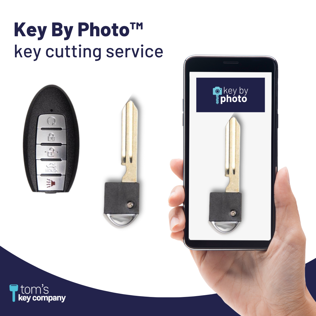 Ultimate Key Bundle DIY Car Key Replacement Kit with SimpleKey™ Programmer & Key By Photo™ Service | Select Nissan and INFINITI Vehicle with 5 Button Smart Key with Remote Start and Trunk Release Feature (NISK-E5TRZ0SK-KBP-UKB)