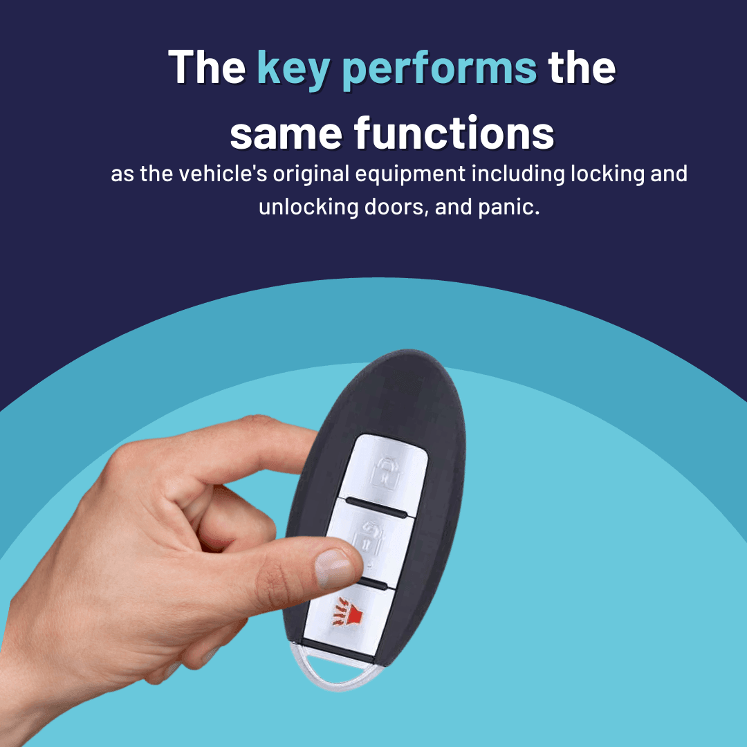 Brand New Aftermarket Smart Key for Select Nissan Cube, Juke, Leaf, Note, Quest, & Versa Vehicles (NISSK-3B-808)