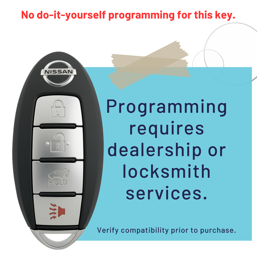 Like New Refurbished OEM 4 Button Smart Key with Hatch Release for Select Nissan Rogue Vehicles