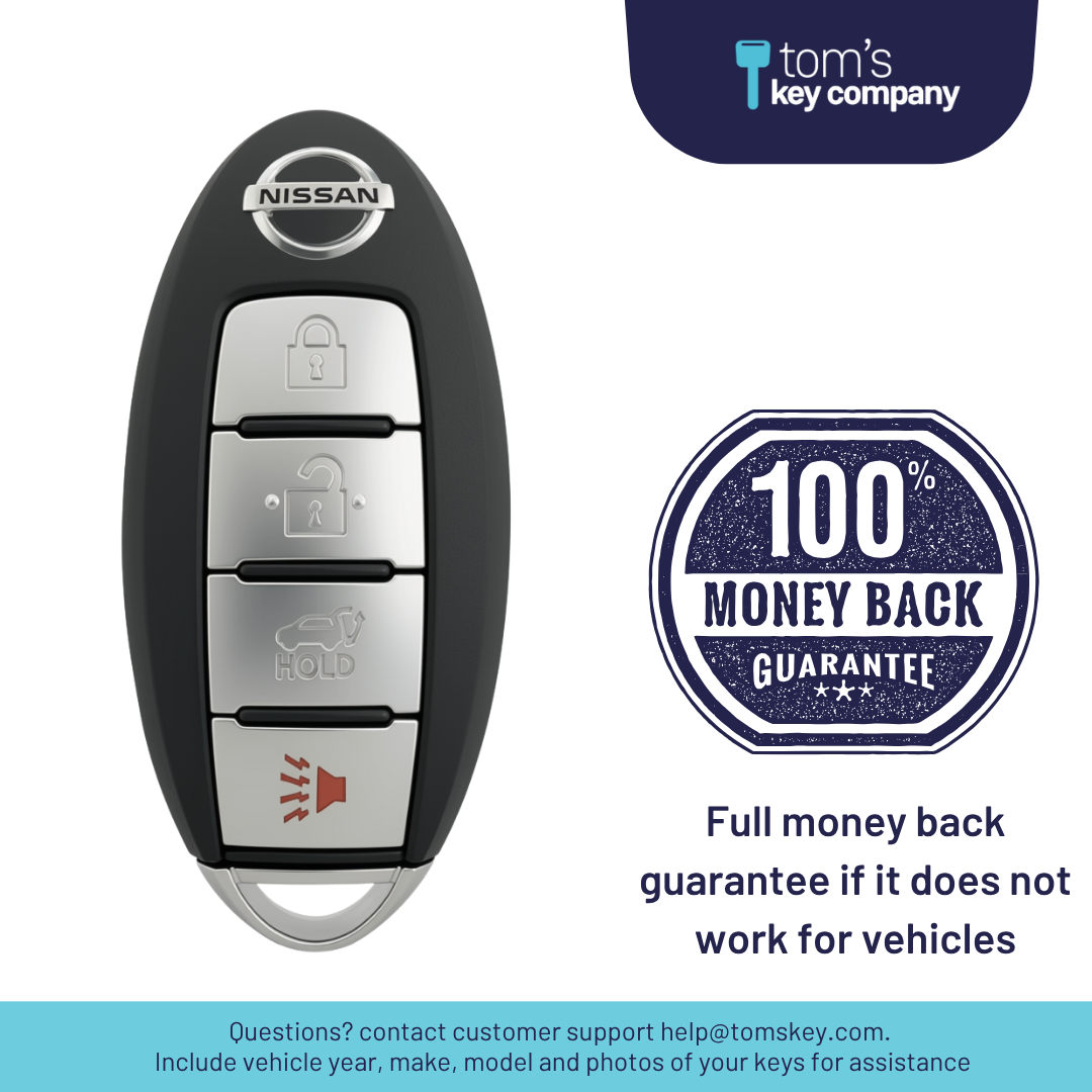 Like New Refurbished OEM 4 Button Smart Key with Hatch Release for Select Nissan Rogue Vehicles