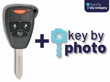 Load image into Gallery viewer, Chrysler, Dodge, &amp; Jeep Key 4 Buttons (OHT692713AA-4B-RS) with Included Key By Photo