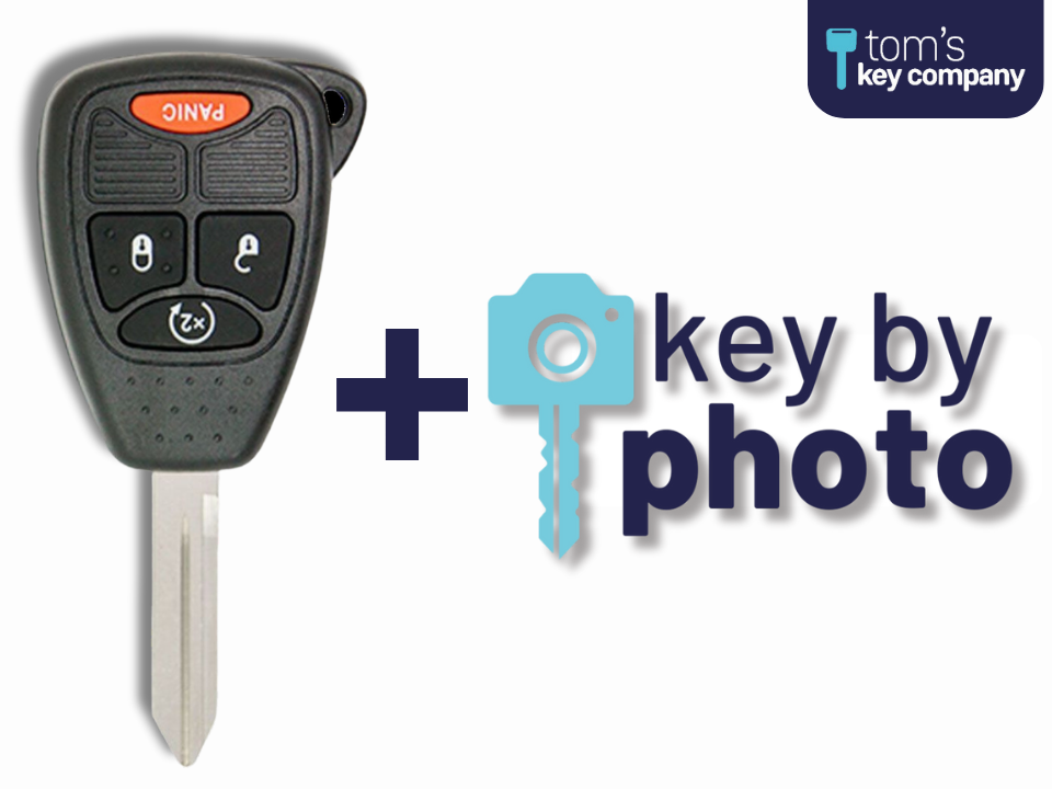 Chrysler, Dodge, & Jeep Key 4 Buttons (OHT692713AA-4B-RS) with Included Key By Photo
