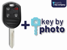 Load image into Gallery viewer, Ford 4 Button (OUC6000022-4B-RS) with Included Key By Photo