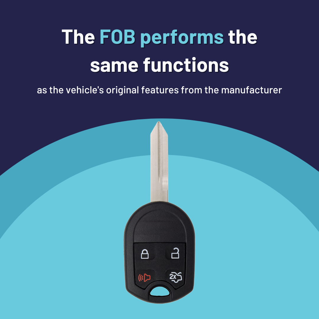 Ultimate Remote Key Bundle with Programming Tool, Aftermarket 4-Button Remote Key and Key By Photo for Select Ford and Mercury Vehicles (OUC6000022-4B-T-UKB)