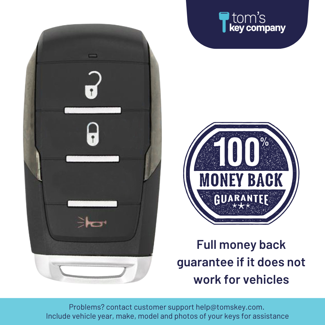 Brand New Aftermarket Smart Key 3-Button for Select RAM Vehicles (RAM-OHT-3B-TMB)