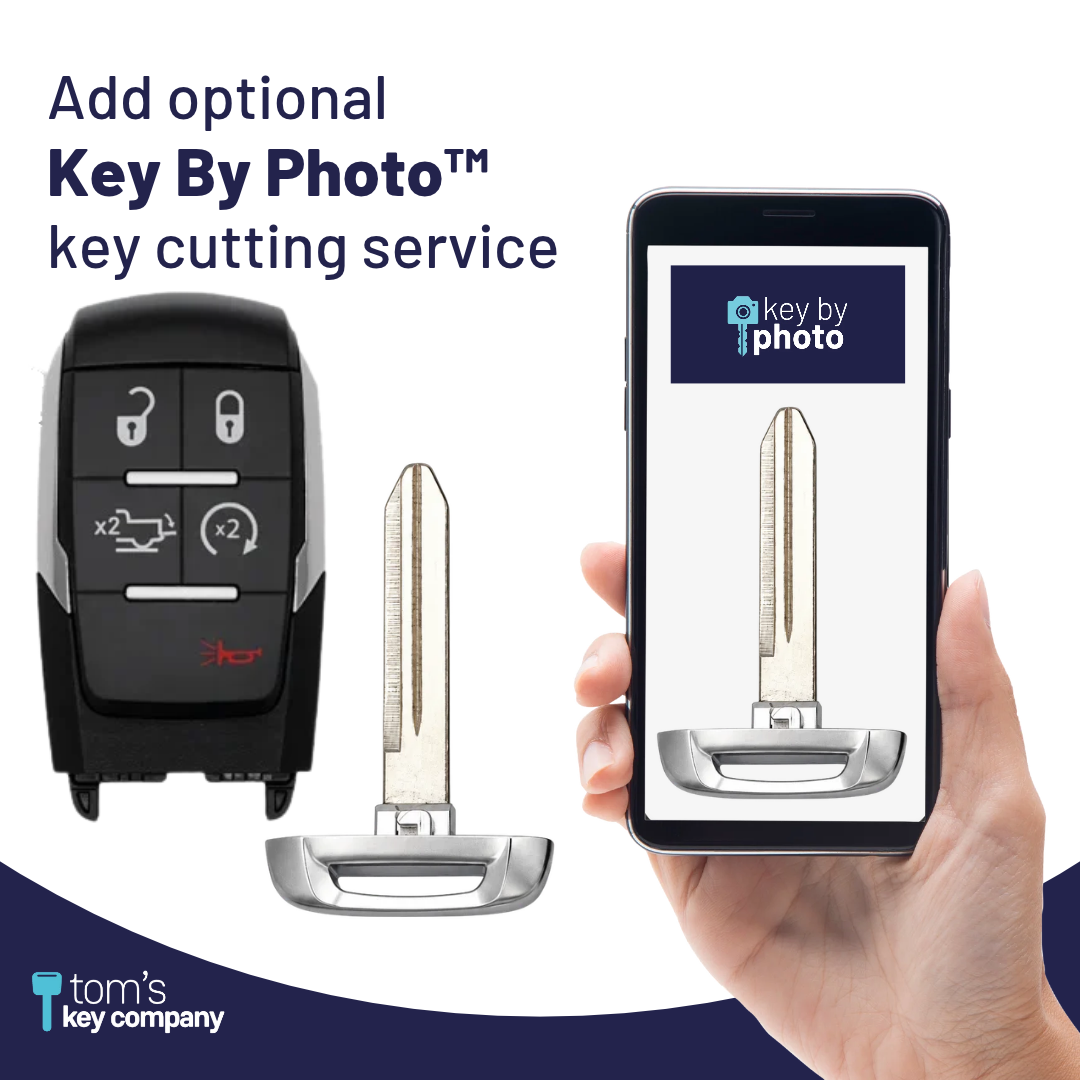 Brand New Aftermarket Smart Key 5-Button with Remote Start, Tailgate for Select RAM 2500-5500 Vehicles