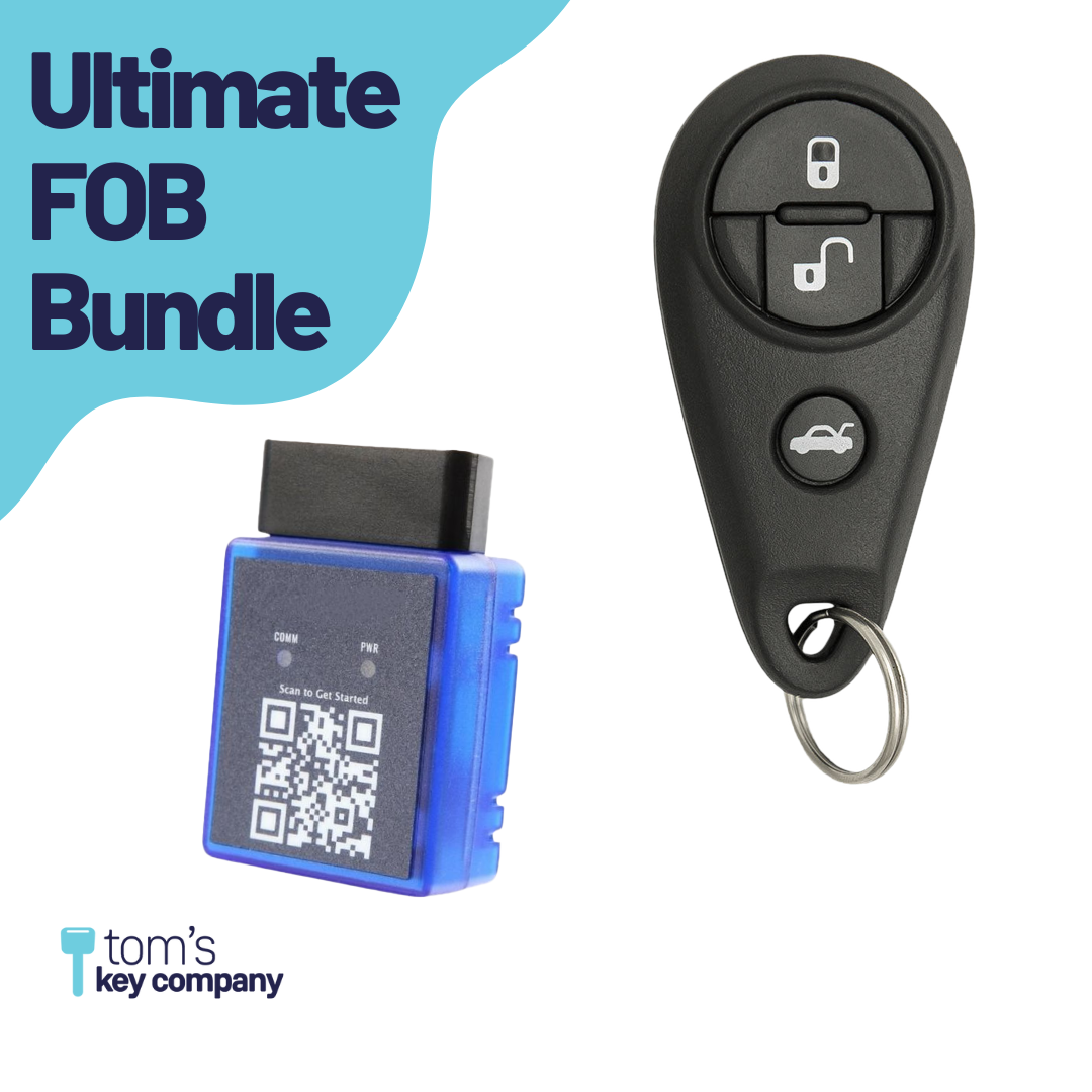 Ultimate Remote FOB Bundle with Programming Tool and Aftermarket 4 Button Remote FOB for Select Subaru Vehicles (SUB-4B-MX-RMT-UKB)