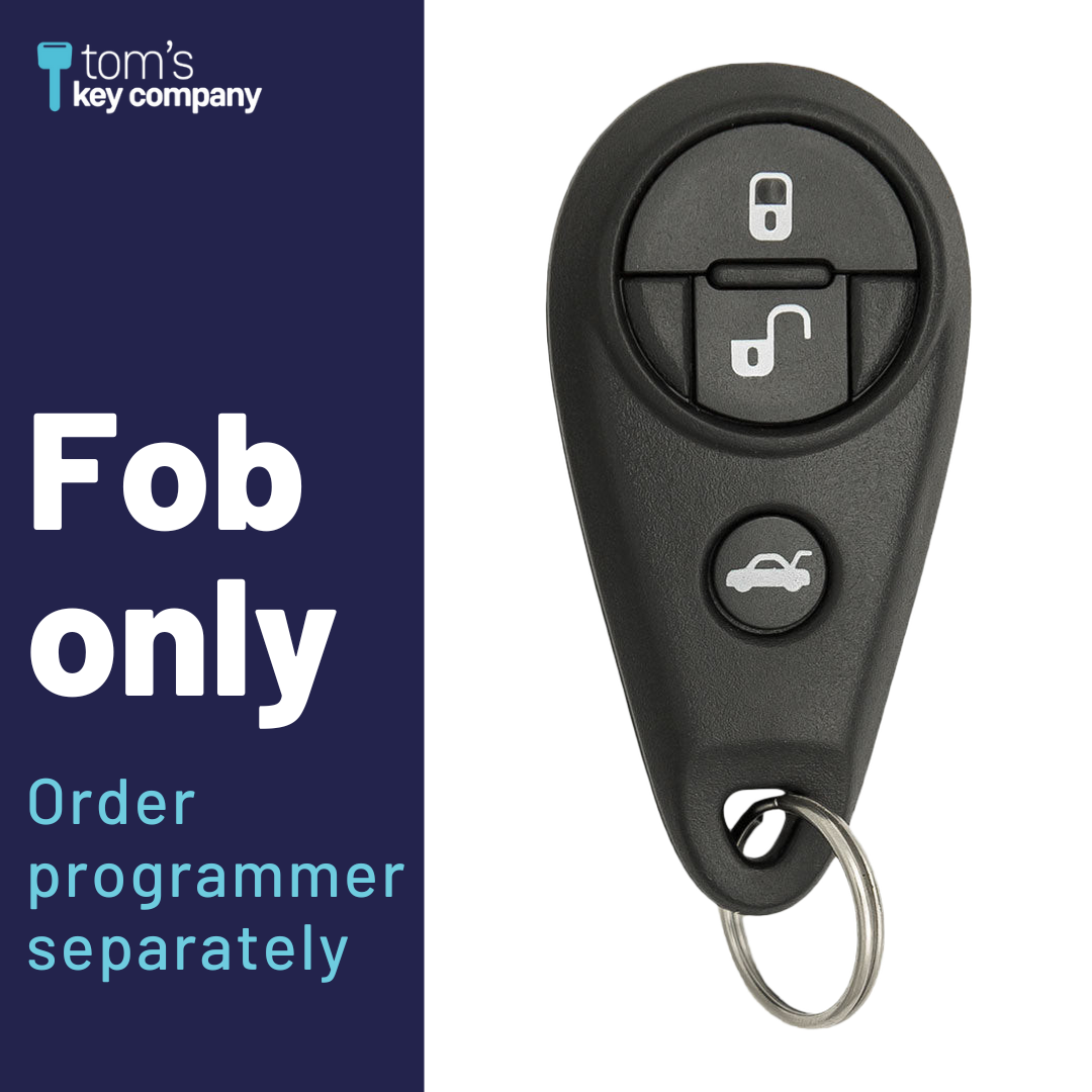 Brand New Aftermarket 4-Button Remote Fob with Lock, Unlock, Trunk, Panic for Select Subaru Vehicles (SUB-4B-MX-RMT)