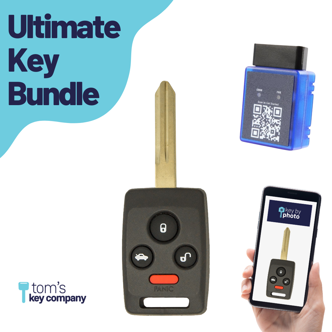 Ultimate Remote Key Bundle with Programming Tool, Aftermarket 4-Button Remote Key and Key By Photo for Select Subaru Vehicles (SUBCK-4B-931-K-UKB)