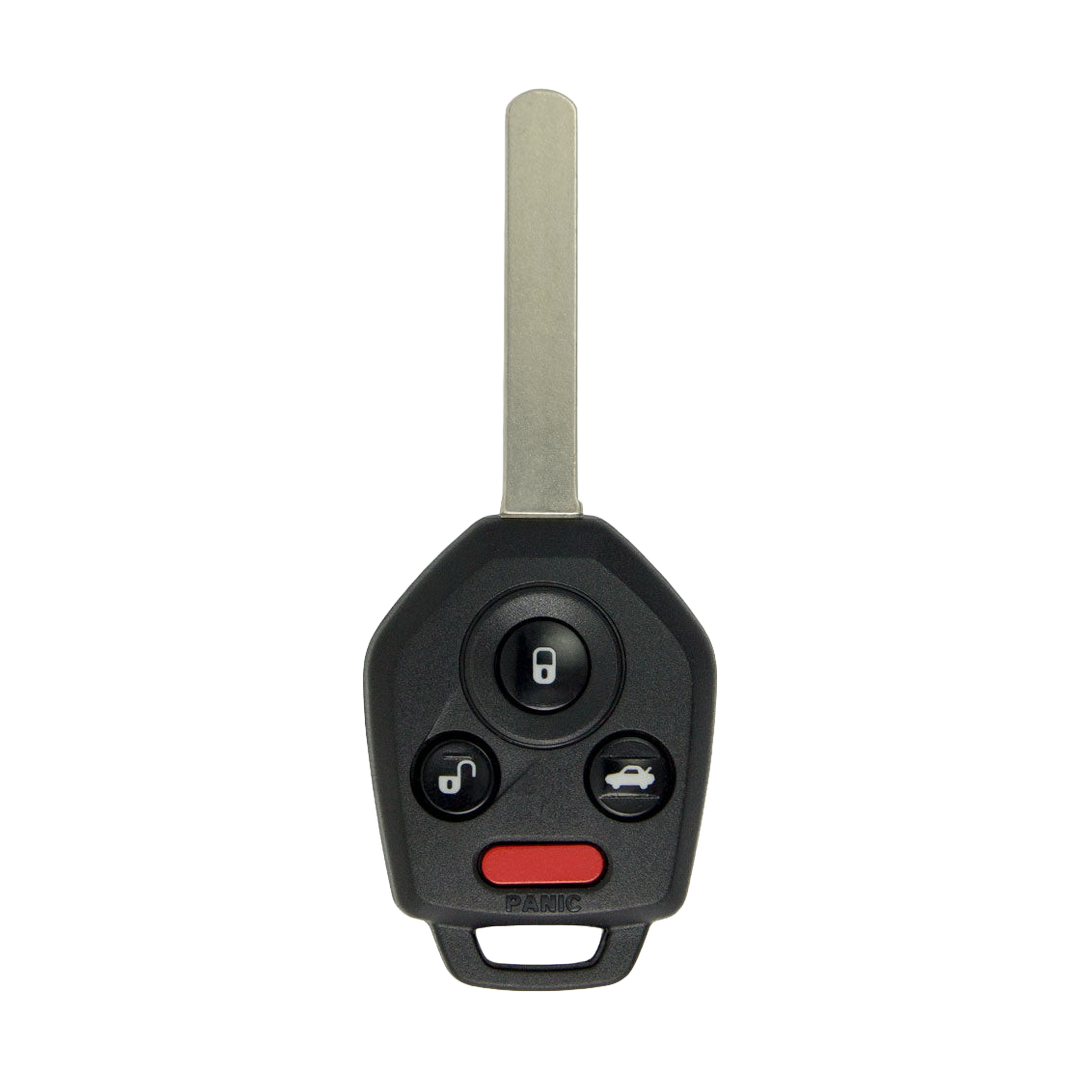 Brand New Aftermarket 4-Button Remote Key with Lock, Unlock, Trunk, Panic for Select Subaru Vehicles (SUBCK-4B-933-K)