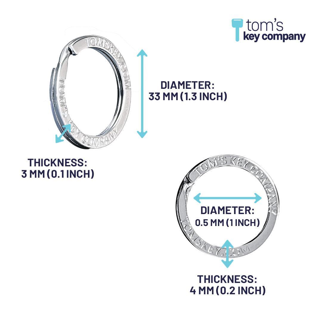 Premium Metal Key Rings – Durable, Rust-Resistant, and Stylish by Tom'