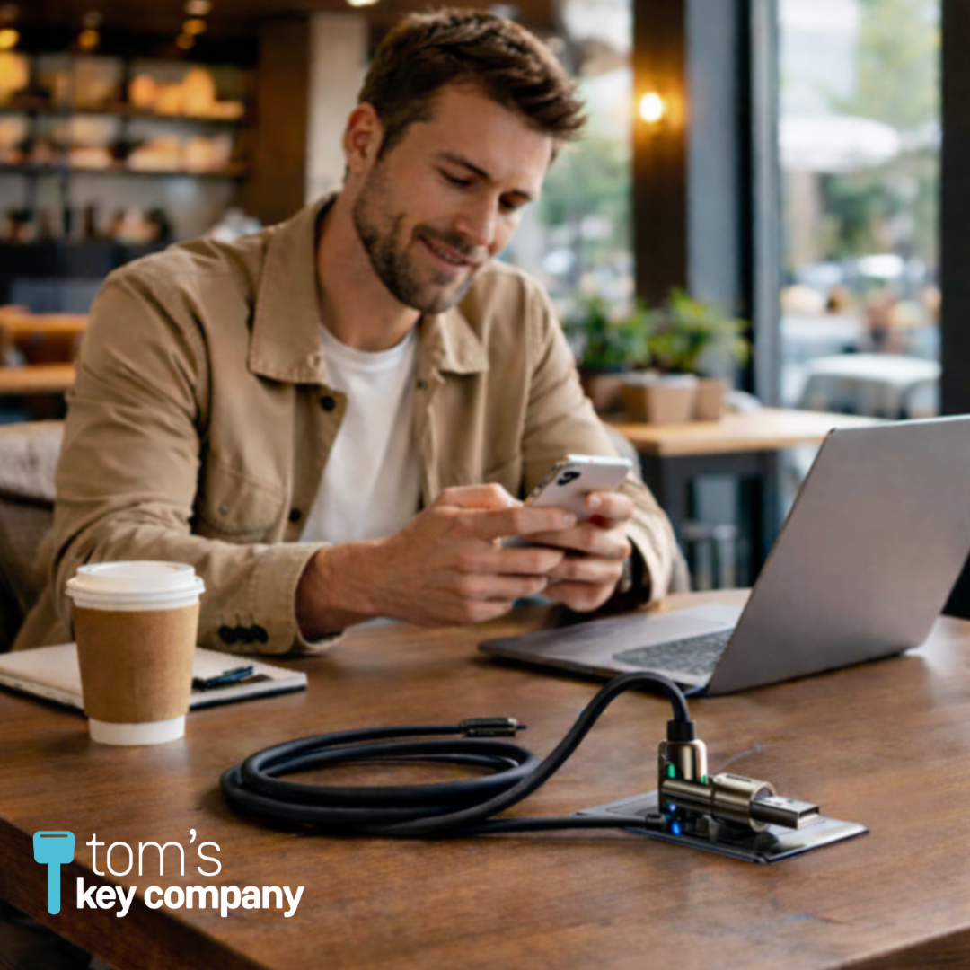 Premium 4-Way Universal Charging Cable – Heavy-Duty 6ft LED Power Cable (USB-A, USB-C, Lightning)