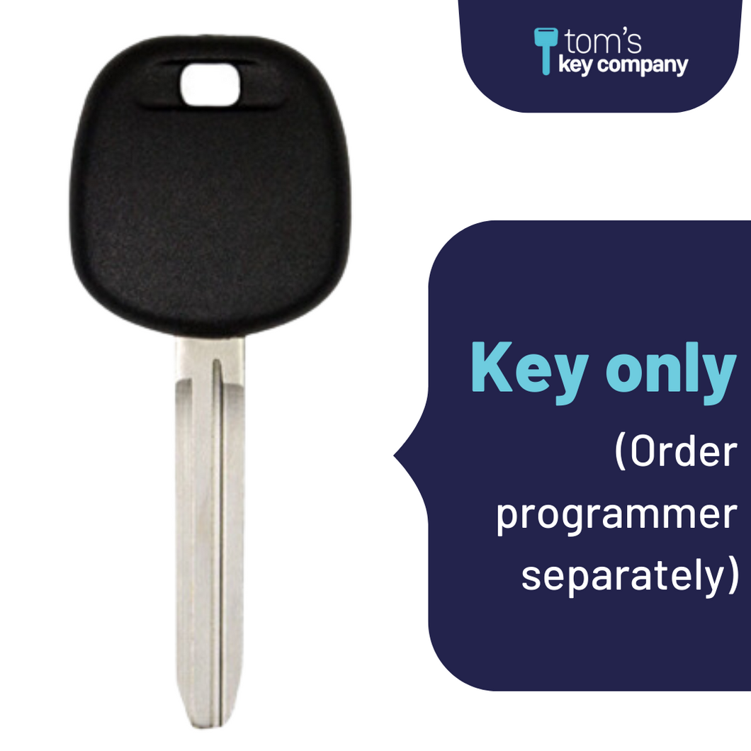 Brand New Uncut Aftermarket Transponder Key for Select Toyota Vehicles (TOY4-C)