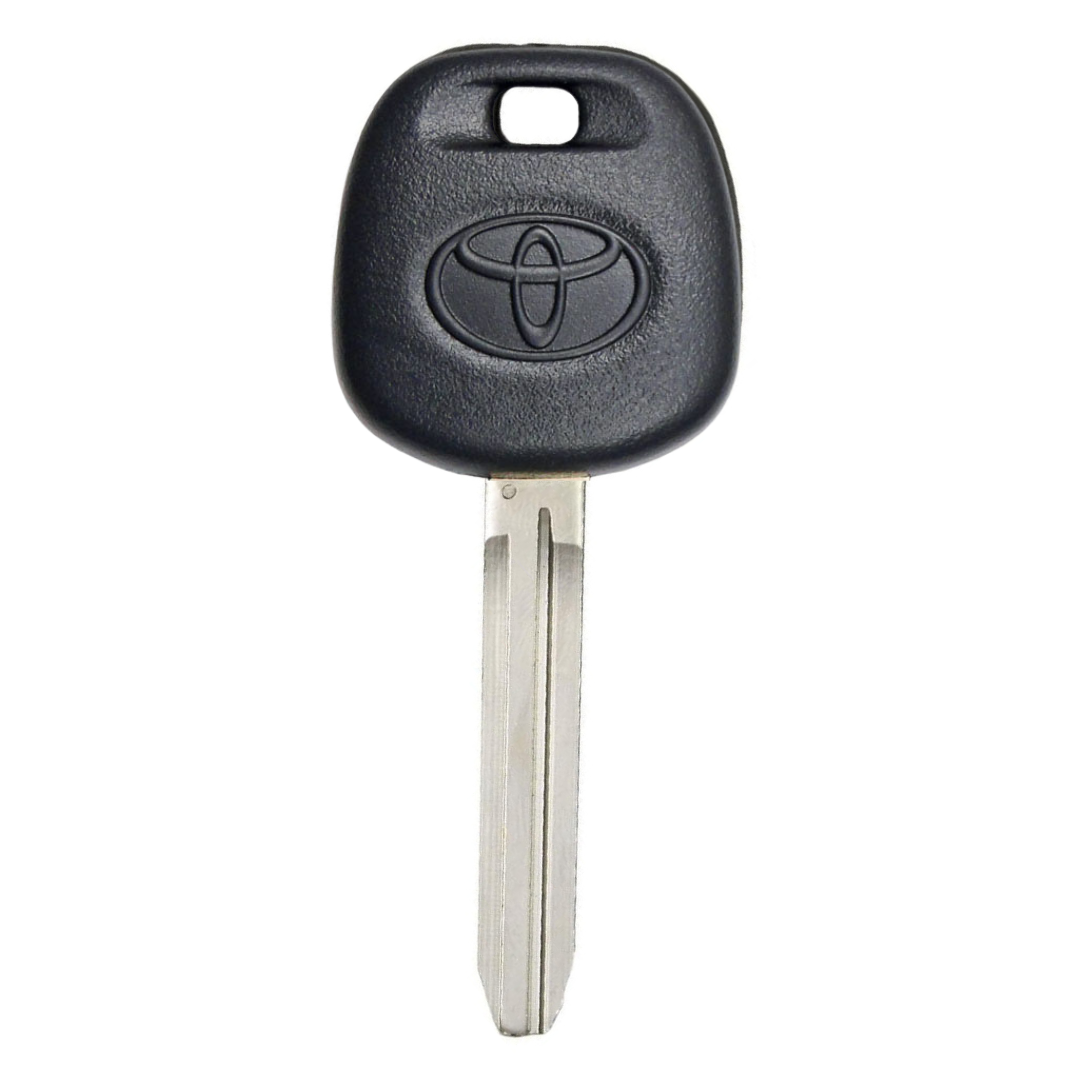 Toyota Logo "dot" Chip Transponder Key for Select Toyota and Scion Vehicles, Rubber Handle (TOY4-DOT-LOGO)